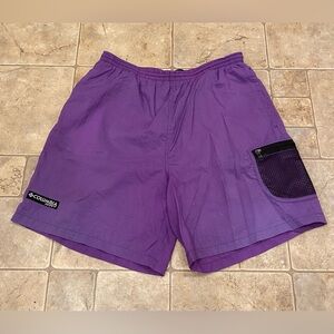 Vintage 90s Columbia GRT Sz S Mesh Pocket Above Knee Shorts Baggies Packable